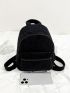 Mini Minimalist Classic Backpack With Square Bag