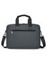 Men Minimalist Double Handle Briefcase