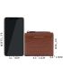Crocodile Embossed Letter Graphic Small Wallet
