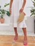 Tassel Decor Straw Bag