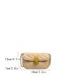 Mini Twist Lock Quilted Flap Chain Square Bag