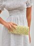 Flower Decor Square Bag