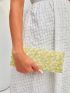 Flower Decor Square Bag