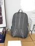 Men Letter Graphic Functional Backpack