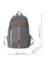 Men Letter Graphic Functional Backpack