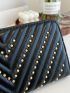 Quilted Studded Decor Long Wallet