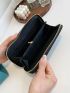 Quilted Studded Decor Long Wallet