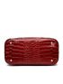 3pcs Crocodile Embossed Top Handle Bag Set