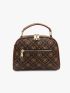 Letter Graphic Dome Bag