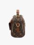 Letter Graphic Dome Bag