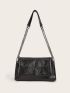 Minimalist Flap Chain Square Bag