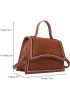 Mini Embroidered Detail Square Bag