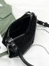 Mini Rhinestone Decor Square Bag