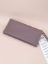 Metal Decor Long Wallet