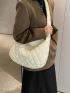 Quilted Design Hobo Bag