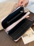 Crocodile Embossed Long Wallet