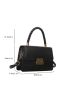 Crocodile Embossed Flap Square Bag