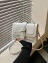 Mini Stitch Detail Flap Square Bag