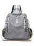 2pcs Corduroy Backpack Set