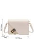 Mini Metal Decor Flap Square Bag