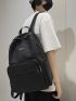 Men Letter Patch Decor Casual Daypack