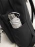 Men Letter Patch Decor Casual Daypack
