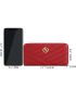 Metal Decor Quilted Long Wallet