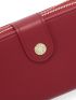 Snap Button Long Wallet