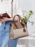Geometric Pattern Square Bag