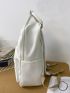Men Letter Patch Backpack