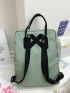 Men Letter Patch Backpack