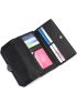 Letter Detail Fold Over Long Wallet