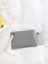 Glitter Grommet Eyelet Decor Square Bag