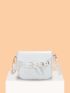 Crocodile Embossed Square Bag