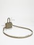 Mini Glitter Flap Square Bag