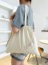 Drawstring Design Shopper Bag