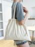 Drawstring Design Shopper Bag
