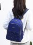 Studded Decor Functional Backpack