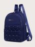 Studded Decor Functional Backpack