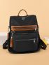 Minimalist Colorblock Functional Backpack