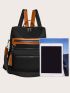 Minimalist Colorblock Functional Backpack