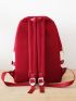 5pcs Colorblock Functional Backpack Set