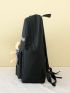 4pcs Colorblock Backpack Set