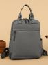 Multi-zipper Minimalist Functional Backpack