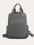 Multi-zipper Minimalist Functional Backpack