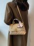 Quilted Flap Square Bag