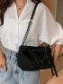 Chain Decor Hobo Bag