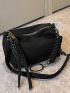 Chain Decor Hobo Bag