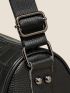 Crocodile Embossed Bucket Bag