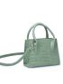 Croc Embossed Satchel Bag